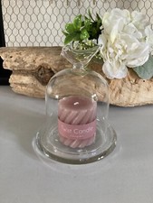 325⚜️ Bell decoration with small bird in glass height 13 cm