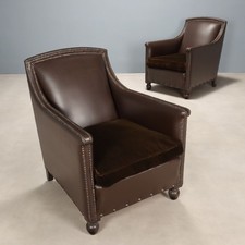 Fauteuils anciens cuir - fauteuils,