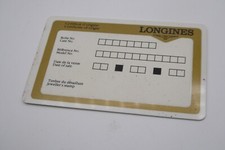 Garantie Longines Vintage