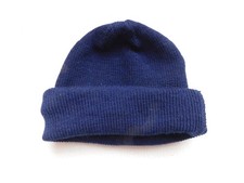 MARINE NATIONALE : BONNET EN LAINE BLEU FONCE / SAINT JAMES 2018 / BEL ETAT