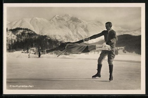 Carte postale patinage