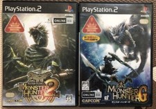 PS2 Monster Hunter 2 DOS & G game set Japan