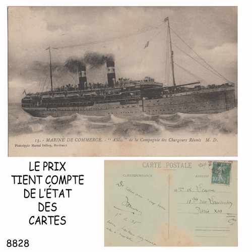 8828 cpa carte postale - 8828,