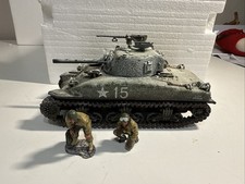 King & Country ~ WWII American ~ Wounded M4 Sherman Tank~ BBA026 ~ EUC Box