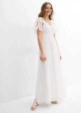 Robe De Mariée Blanche Pour Femmes Enceintes Taille Plus UK 18 (FM210-3)