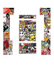 Stickers Dartboards mural Bomb stick dartcab - jeu de fléchettes - Darts