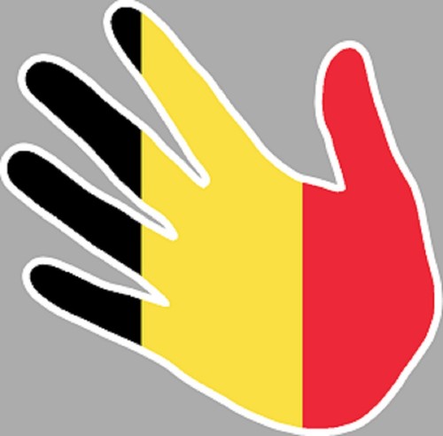 Drapeau belgique forme de - drapeau, en