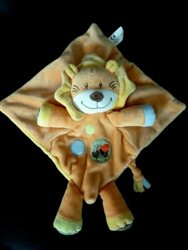 Doudou plat nicotoy - plat, lion
