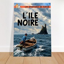 AI Poster "Tintin - L'Ile