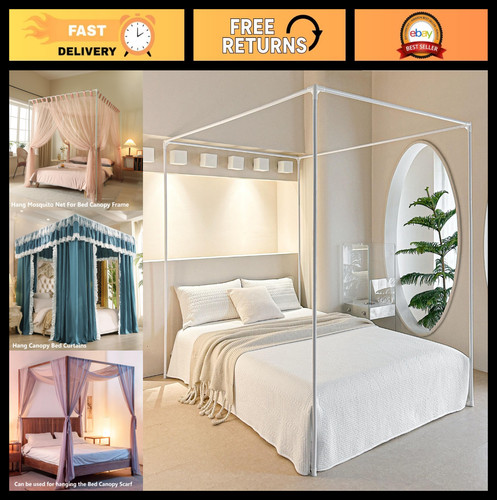 Premium twin canopy bed - canopy,