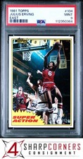 1981 TOPPS EAST #104 JULIUS ERVING 76ERS HOF PSA 9