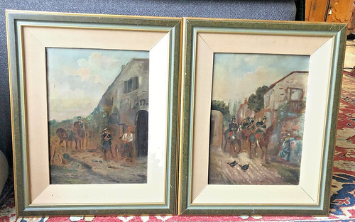Huiles sur toile - sur, et