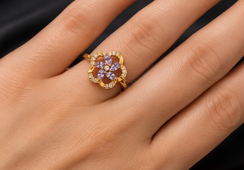 Bague tanzanite naturelle - tanzanite,