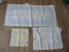 Lot of three embroidery placemats. different.