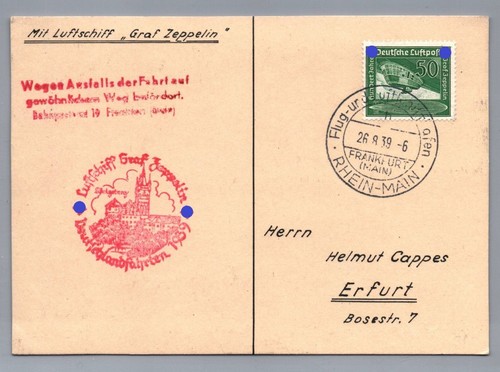 Carte zeppelin königsberg - zeppelin,