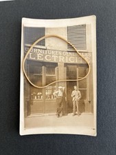 Photo card identified postcard shop, general electricity supplies »