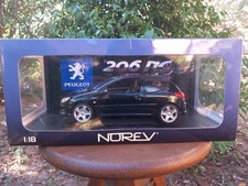 NOREV 1/18 PEUGEOT 206 RC BLACK - WITH DEFECT READ DESCRIPTION 