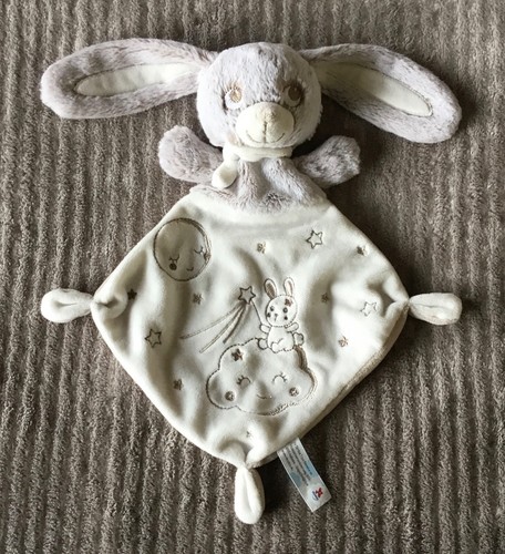 Doudou lapin beige marron - doudou,