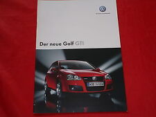 VW Golf V GTI brochure brochure leaflet from 2004