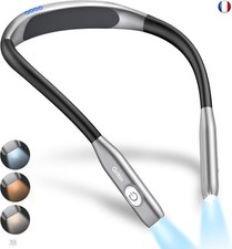 Gritin Lampe de Lecture de Cou Rechargeable, Liseuse Lampe pour Lire au Lit,