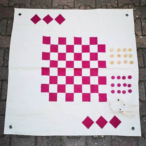 Jeu dames géant jardin - jeu,