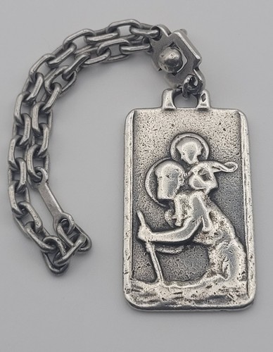Porte clés ancien argent - porte,
