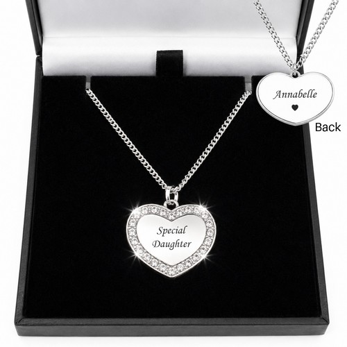 Collier cœur acier inox - collier,