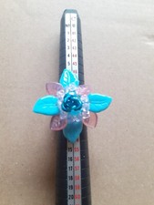 Bague fleur/feuilles perles Swarovski taille 49