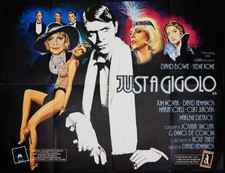 Just a Gigolo ORIGINAL Quad Film Cinema Poster David Bowie Tom Chantrell 1978