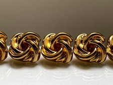 Lot de 9 boutons pour veste 14 x 16 mm - Métal doré Dill