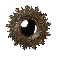 Miroir convexe soleil doré
