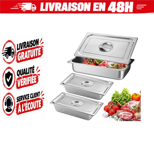 Lot bacs inox - de,