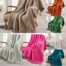HST Chunky Knit Throw Blanket