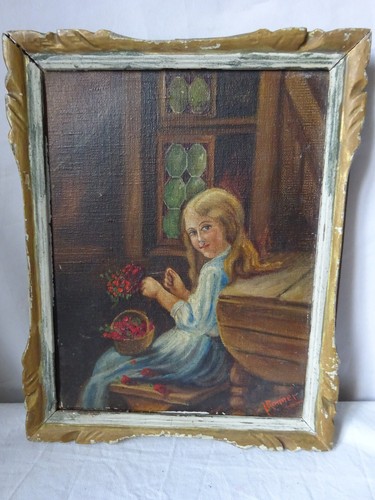 Tableau huile sur toile - sur,