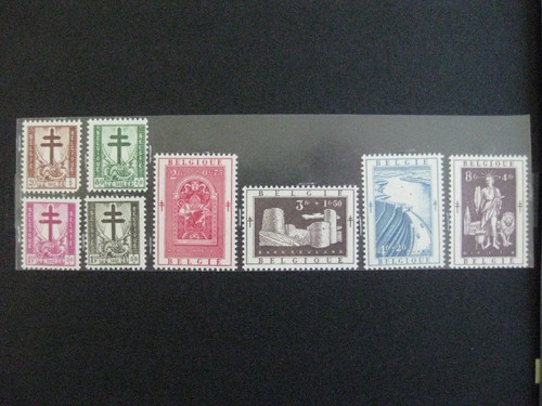 Timbres belges croix de - belges,