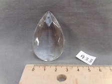 Glass Chandelier Tassels (Set of 2) Faceted Drop Shape 51/32 (A33)