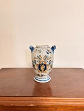 Ancien Vase Pot Décor Ange