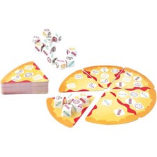 Coffret de jeu familial Pizza Party Deluxe (6 pièces) pour un jeu de table amusa