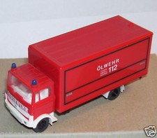 PRALINE MB MERCEDES 809 HO 1/87 CAMION PORTEUR POMPIERS ÖLWEHR FEUERWEHR 112