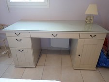 Bureau IKEA ALVE Blanc Gris +