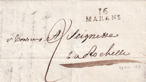 Marque postale 1818 de - 1818,