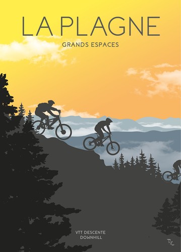 Descente vtt la - 29, plagne