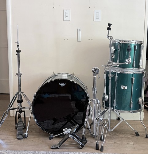 Tama acoustic drum kit green - tama,