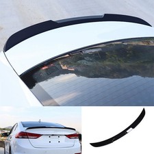 Fit For Hyundai Elantra 2017-2018 Glossy Black Rear Boot Spoiler Wing Flap 1P A