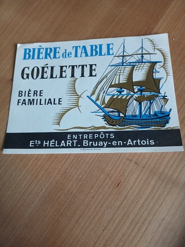étiquette biere goélette