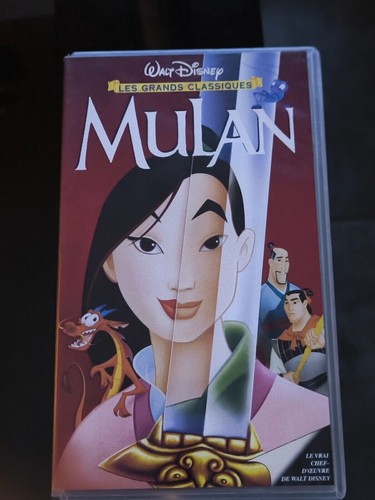 Cassette vhs mulan walt - cassette,