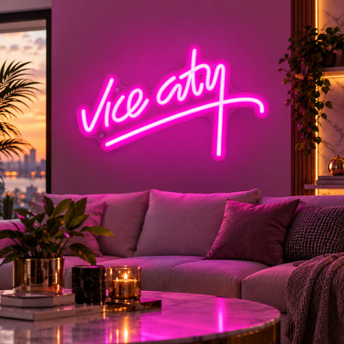 Panneau néon led - panneau, vice