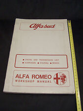 1974 Alfa Romeo Alfasud 1 Series English Workshop Manual