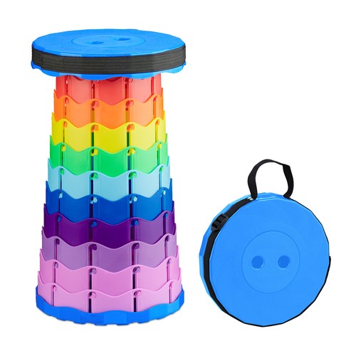 Tabouret télescopique pliant