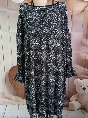 Robe longue noire blanche - longue,